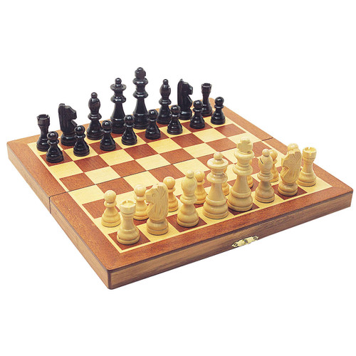 Fold-Up Wooden Chess Set | House of Marbles