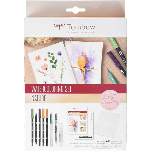 Tombow Watercolouring Pen Set | Nature - Main image