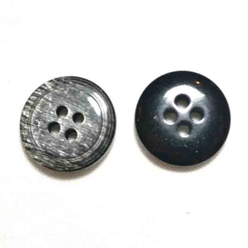 Round Shiny Button | 18mm Diameter | 4 Holes | 