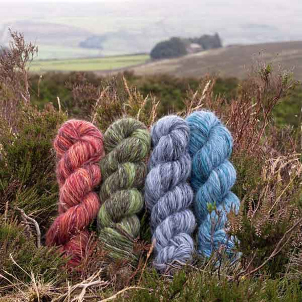 West Yorkshire Spinners The Croft Wild Shetland Aran Roving Yarn, 100g Hanks | Variety of Shades - In the wild