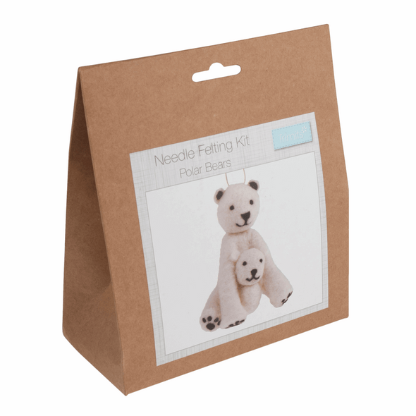 Polar Bears | Needle Felting Kit | Trimits | Package