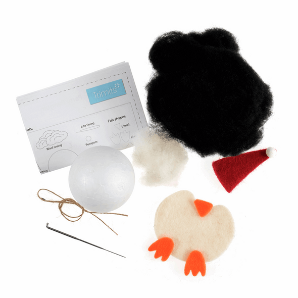 Party Penguin | Needle Felting Kit | Trimits | Contents