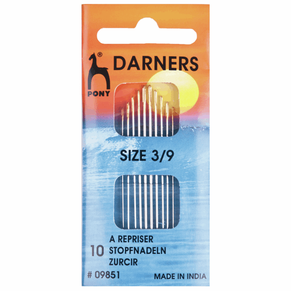 Short Darning needles - Pack of 10 | Pony | Sizes 3 to 9