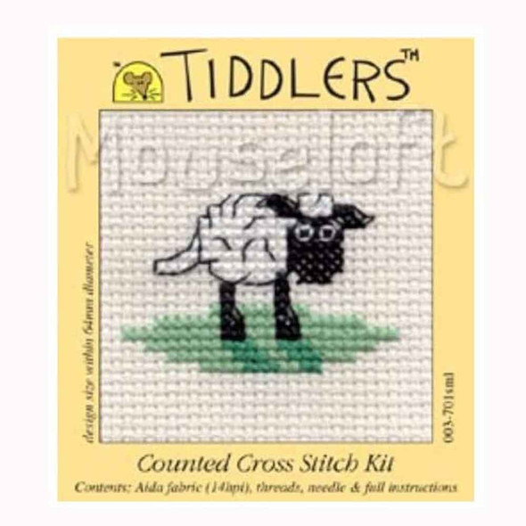 Mouseloft | Tiddlers Mini Cross Stitch Kits | Sheep