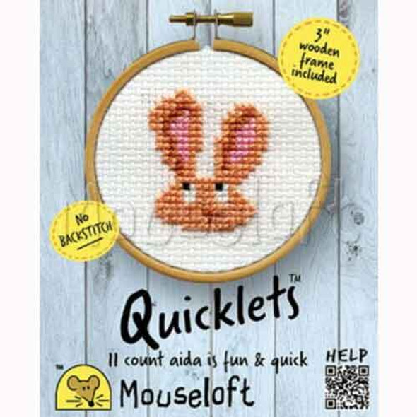 Mouseloft Mini Cross Stitch Kits | Quicklets | Bunny