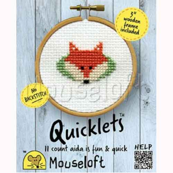 Mouseloft Mini Cross Stitch Kits | Quicklets | Fox