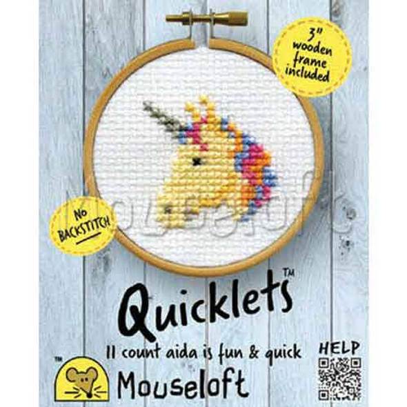Mouseloft Mini Cross Stitch Kits | Quicklets | Unicorn