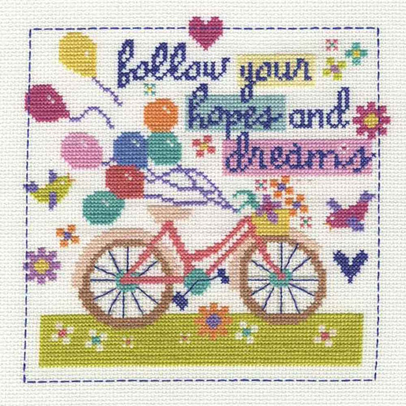 DMC | Cross Stitch Kit | Follow Your Hopes & Dreams