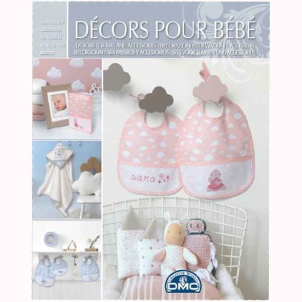 DMC | Baby Decorations | Cross Stitch Diagram Books | Designs for Bibs and Accessories