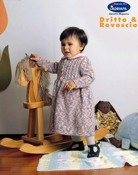 Baby's Dress Knitting Pattern | Adriafil New Zealand Print Aran Knitting Yarn | Free Downloadable Pattern - Main Image