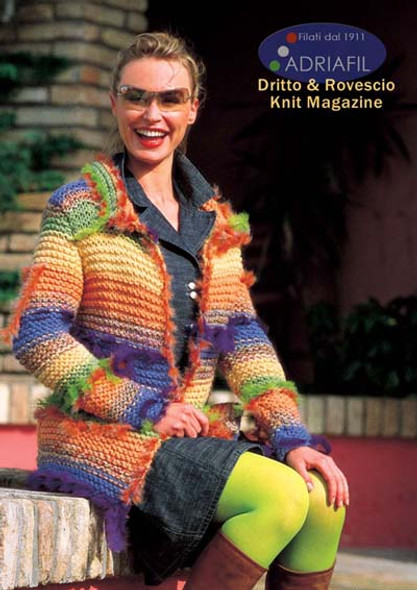 Francesca Womens Jacket Knitting Pattern | Adriafil Candy, Miro & Mars Knitting Yarn | Free Downloadable Pattern - Main Image