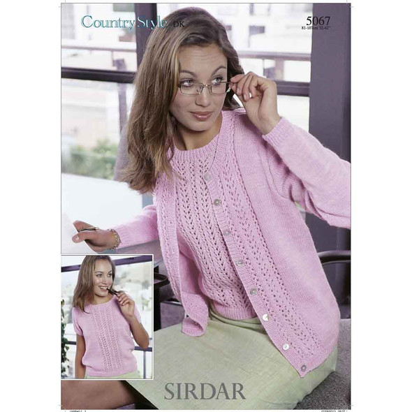 Twin Set Knitting Pattern | Sirdar Country Style DK 5067 | Digital Download - Main Image