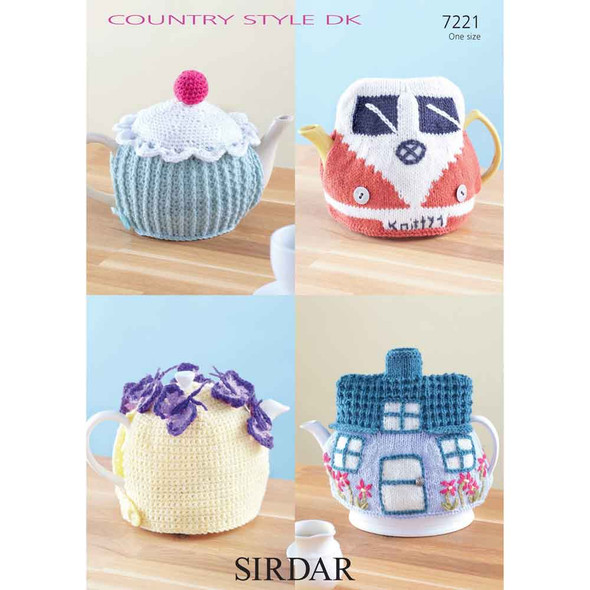 Tea Cosies Knitting Pattern | Sirdar Country Style DK 7221 | Digital Download - Main Image