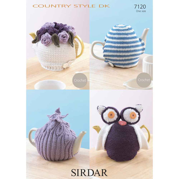Tea Cosies Crochet / Knitting Pattern | Sirdar Country Style DK 7120 | Digital Download - Main Image