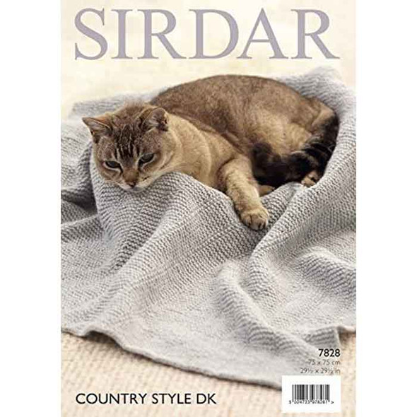 Cat Blankets Knitting Pattern | Sirdar Country Style DK 7828 | Digital Download - Main Image