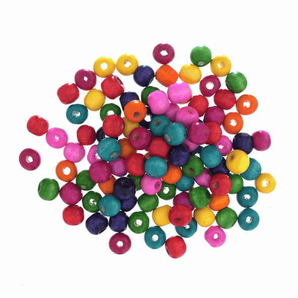 Wooden Beads | Assorted Colours | 8mm | Trimits Essentials