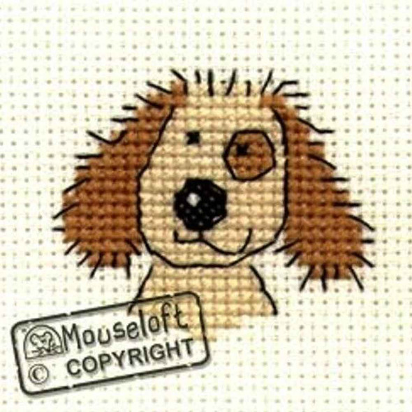 Mouseloft Stitchlets Mini Cross Stitch Kits | Cuddly Dog