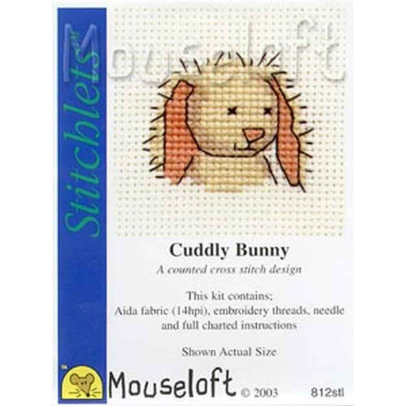 Mouseloft Stitchlets Mini Cross Stitch Kits | Cuddly Bunny
