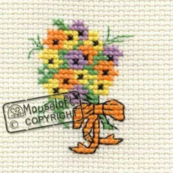 Mouseloft Stitchlets Mini Cross Stitch Kits For Special Occasions | Floral Wishes