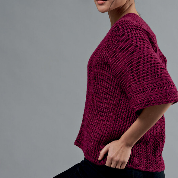 Julia Lace Top & Cardigan Knitting Pattern | WYS Exquisite 4 Ply Knitting Yarn WYS98009 | Digital Download - 2nd Image