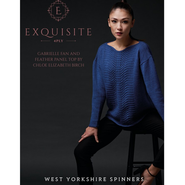 Gabrielle Fan & Feather Top Knitting Pattern | WYS Exquisite 4 Ply Knitting Yarn WYS98012 | Digital Download - Main Image