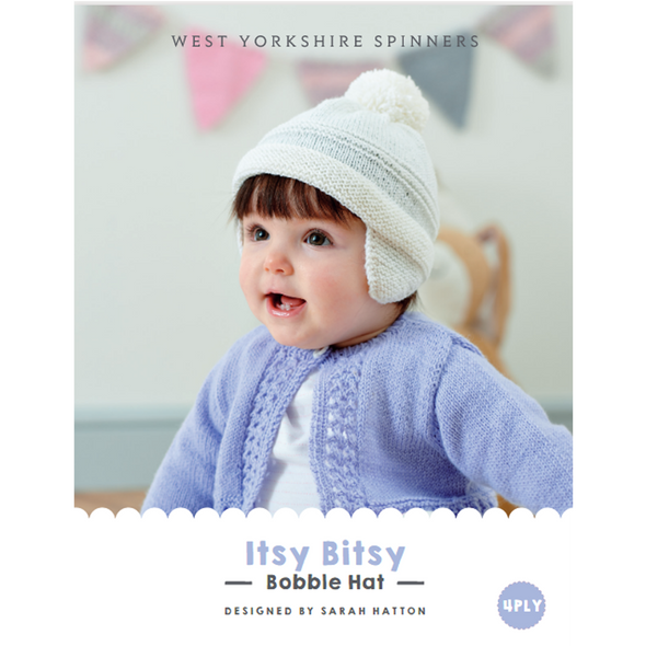 Itsy Bitsy Bobble Hat Knitting Pattern | WYS Bo Peep 4 Ply Knitting Yarn WYS98990 | Free Digital Download - Main Image