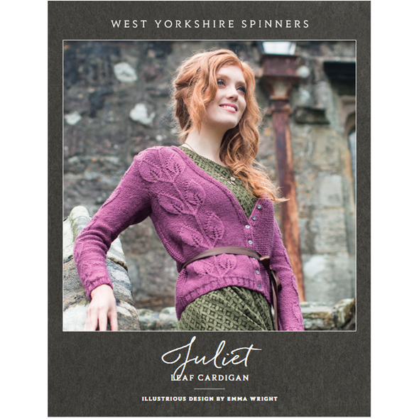 Juliet Leaf Cardigan Knitting Pattern | WYS Illustriuos DK Knitting Yarn WYS98995 | Free Digital Download - Main Image