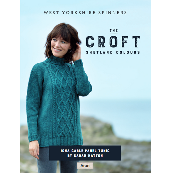 Iona - Cable panel tunic Knitting Pattern | WYS The Croft Aran Knitting Yarn WYS98046 | Digital Download - Main Image