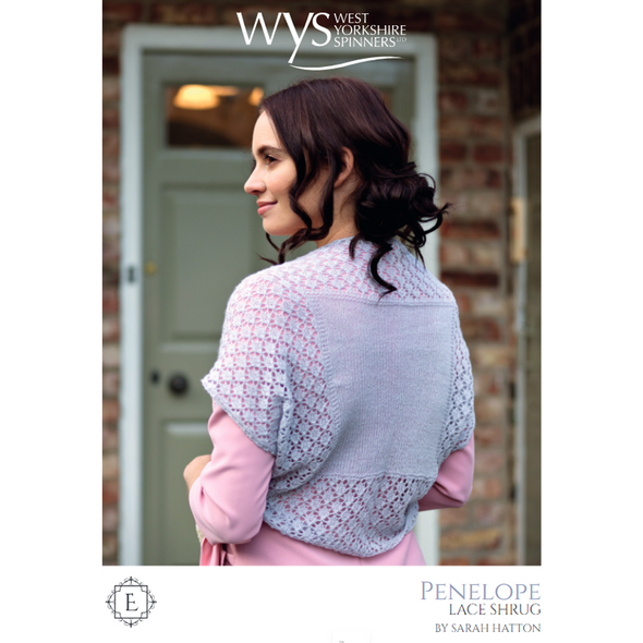 Penelope shrug Knitting Pattern | Exquisite Lace Knitting Yarn WYS55997 | Digital Download - Main Image