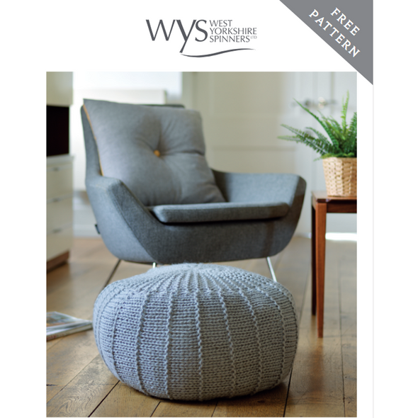 Ubuntu Floor Cushion Knitting Pattern | Retreat Knitting Yarn WYS17998 | Free Digital Download - Main Image