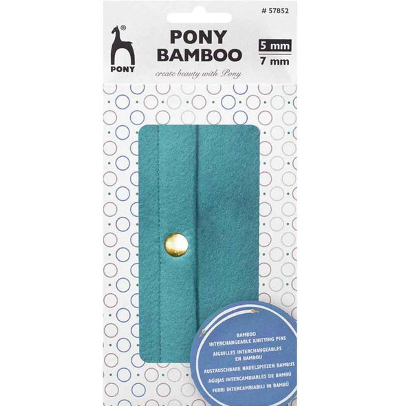 Pony Bamboo Circular Interchangeable Knitting Needle Pins Set - Main Image