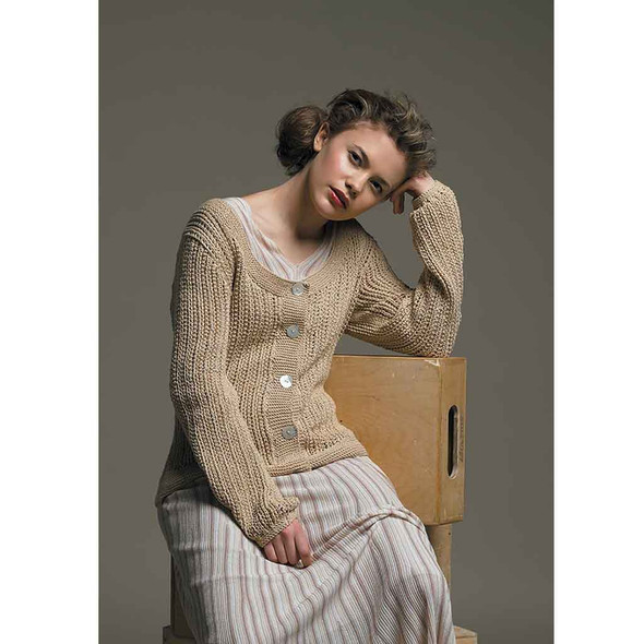 Rowan Cressida Womens Sweater/Jumper Knitting Pattern in Cotton Glace | Digital Download (ROWEB-02589) - Main Image