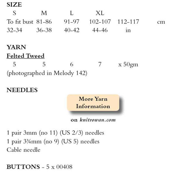 Rowan Martha Studio 2 Women Knitting Pattern using Felted Tweed | Digital Download (ROWEB-03611) - Pattern Table