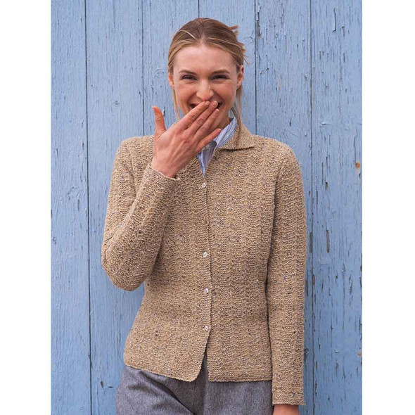 Rowan Martha Womens Cardigan Knitting Pattern in Felted Tweed | Digital Download (ROWEB-02555) - Main Image