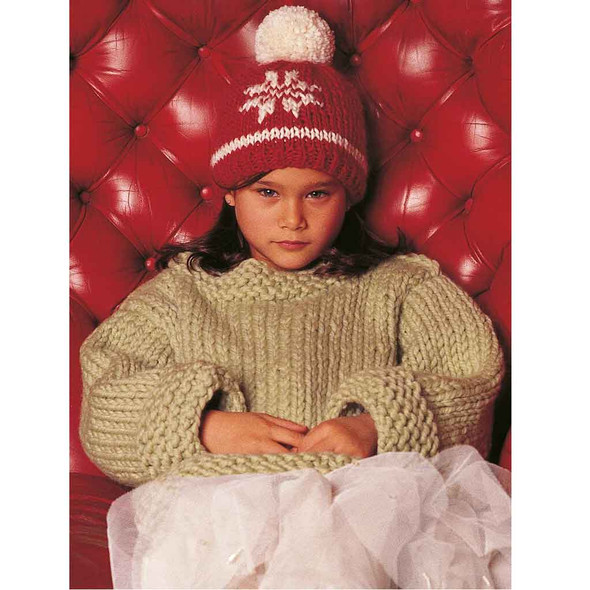 Rowan Lucy Pullover Children & Baby Sweater/Jumper Knitting Pattern in Big wool | Digital Download (ROWEB-02562) - Main Image