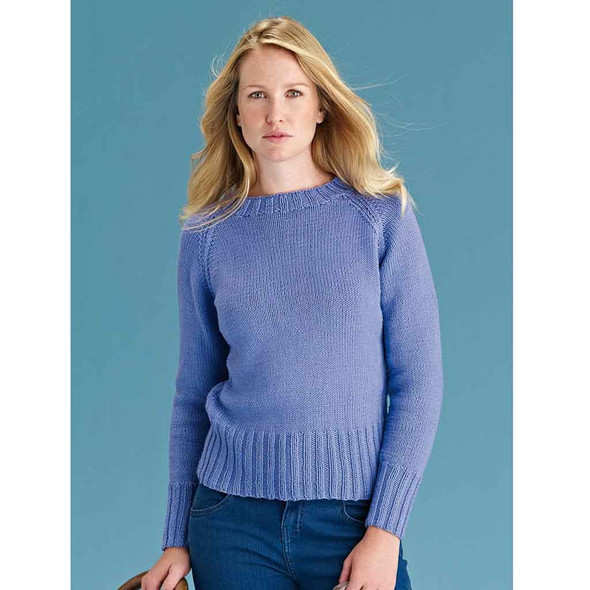 Rowan Hazel Womens Sweater/Jumper Knitting Pattern in Handknit Cotton | Digital Download (ROWEB-OC22-8) - Main Image