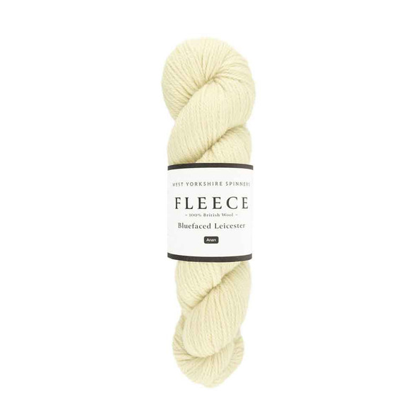 WYS Bluefaced Leicester Aran Weight Roving Yarn, 100g Hanks | 001 Ecru