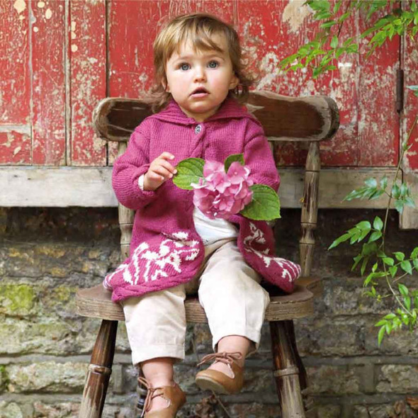 Rowan Daffodil Children & Baby Cardigan Knitting Pattern using Wool Cotton 4 Ply | Digital Download (ZB111-02765) - Main Image
