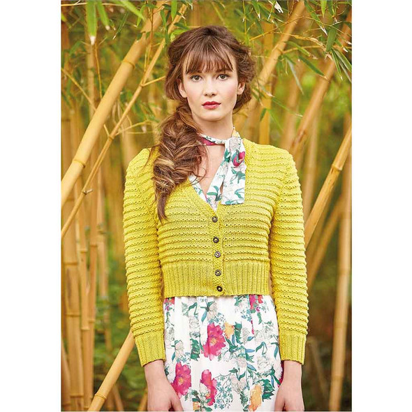 Rowan Angelou Ladies Cardigan Knitting Pattern using Summerlite DK | Digital Download (ROWEB-SS161) - Main Image