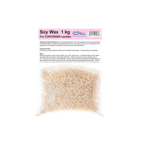 Soy Wax Pellets for Container Candles | 1kg | Peak Dale Products