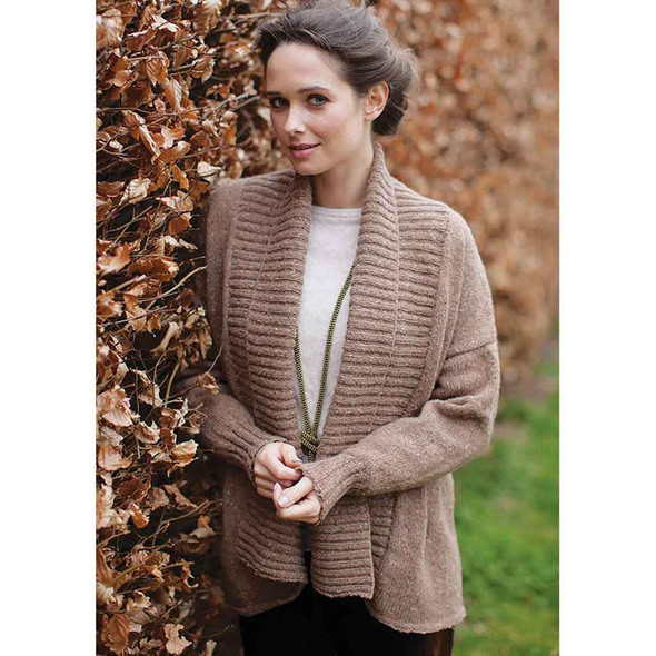 Rowan Carron Womens Cardigan Knitting Pattern using Cashmere Tweed | Digital Download (ZB228-00003) - Main Image