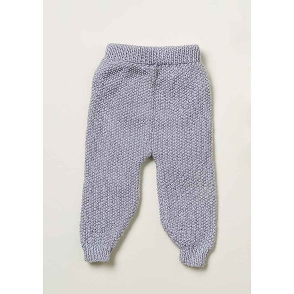 Rowan Moss Stitch Joggers Baby Knitting Pattern using Baby Merino Silk DK | Digital Download (ZB233-00003) - Main Image