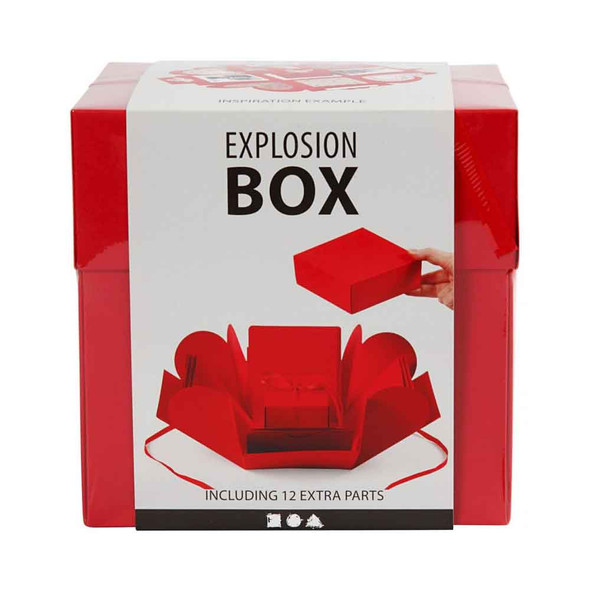 Explosion Box with Central Box | Red | Creativ Company - Package