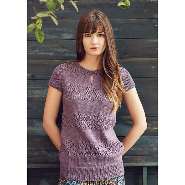 Rowan Jumo Womens Top Knitting Pattern using Softyak DK | Digital Download (ZB194-00003) - Main Image