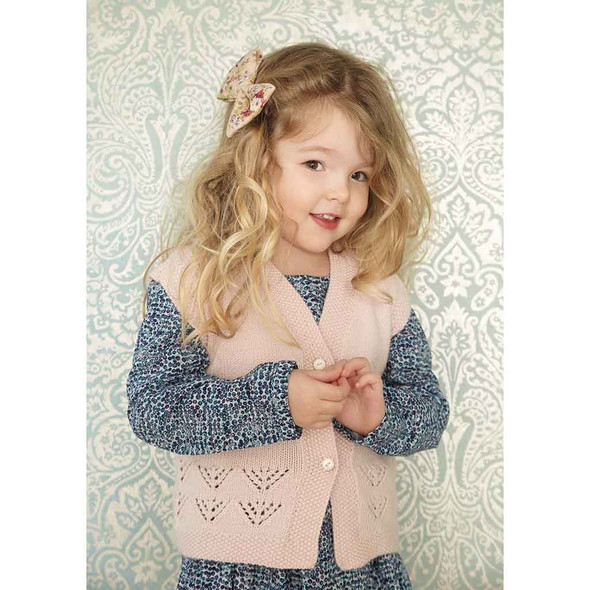 Rowan Fledging Waistcoat Baby Knitting Pattern using Super Fine Merino 4ply | Digital Download (ZB186-00006) - Main Image