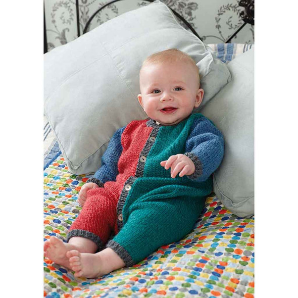 Rowan Potter Onesie Baby Knitting Pattern using Baby Merino Silk DK | Digital Download (ZB116-00015) - Main Image