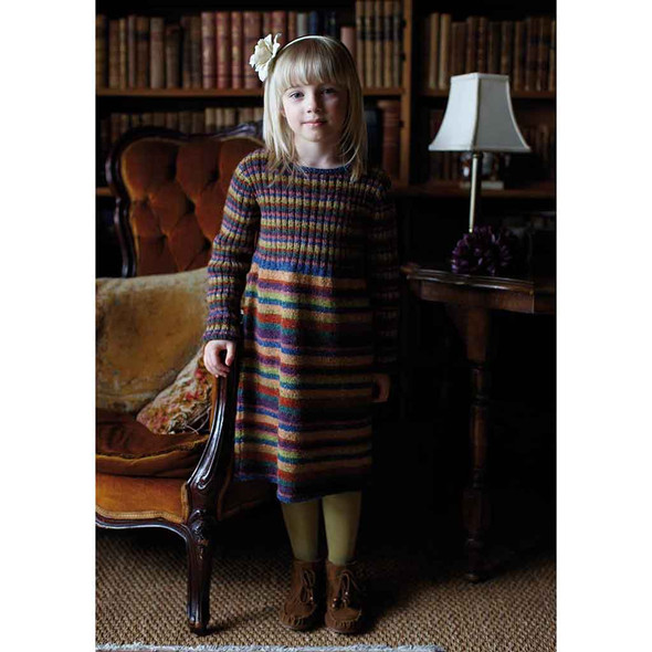 Rowan Elsie Childrens Dress Knitting Pattern using Felted Tweed | Digital Download (ZB95-00008) - Main Image