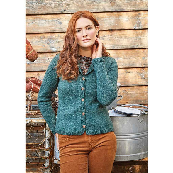 Rowan Inigo Ladies Cardigan Knitting Pattern using Cashmere Tweed | Digital Download (ZB239-00007) - Main Image