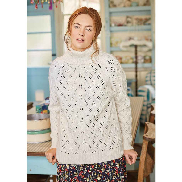 Rowan Palladain Ladies Sweater Knitting Pattern using Alpaca Soft DK | Digital Download (ZB239-00010) - Main Image