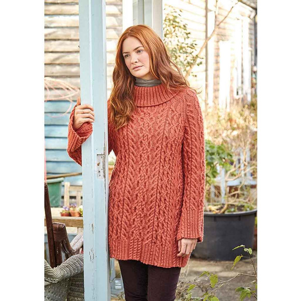 Rowan Retro Ladies Sweater Knitting Pattern using Alpaca Soft DK | Digital Download (ZB239-00013) - Main Image